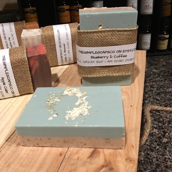 3 Pack Blueberry & Coffee by TheSimpleSoapsCo - Picture 1 of 1