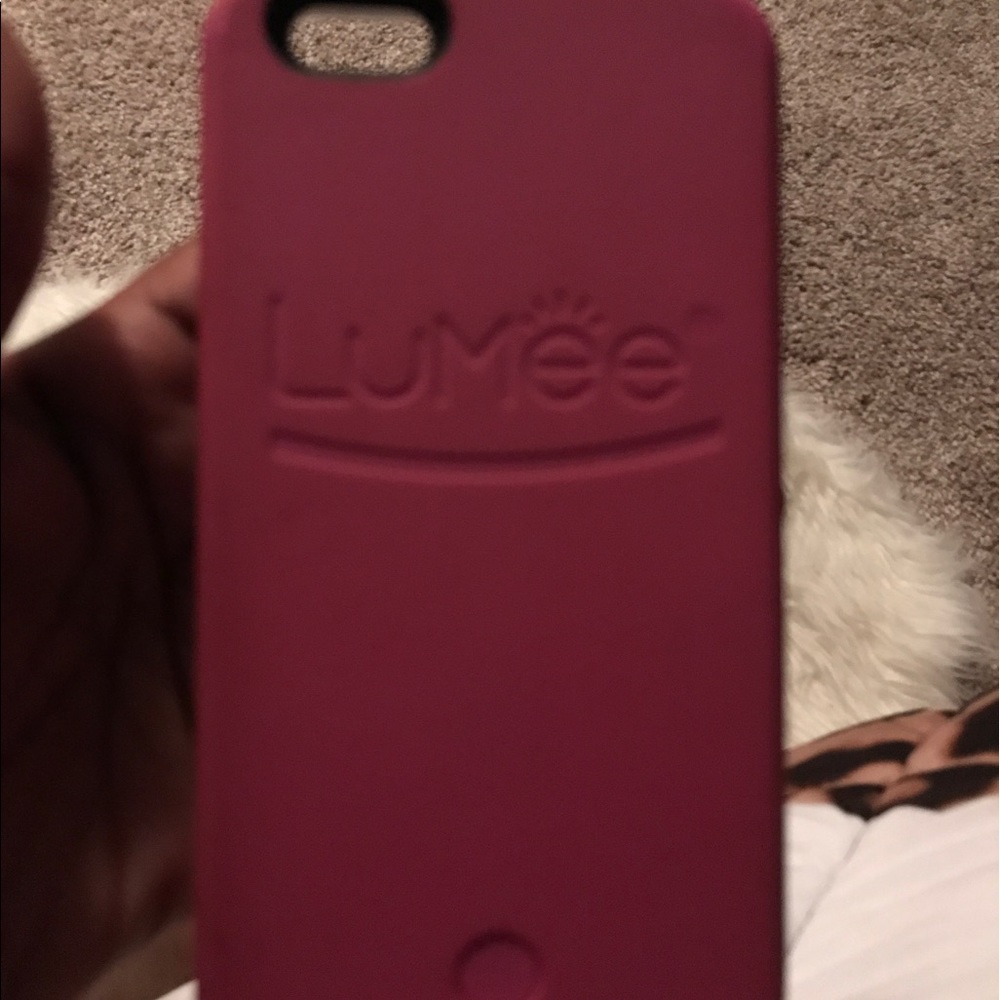 Lumee hot pink selfie case iPhone 6 or 6s plus.