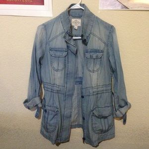 NWT Denim Utility Jacket with Pockets