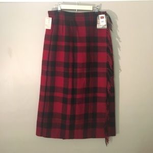 NWT Woolrich Buffalo Plaid Flannel Skirt