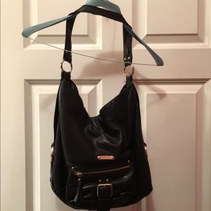 Michael Kors black leather purse