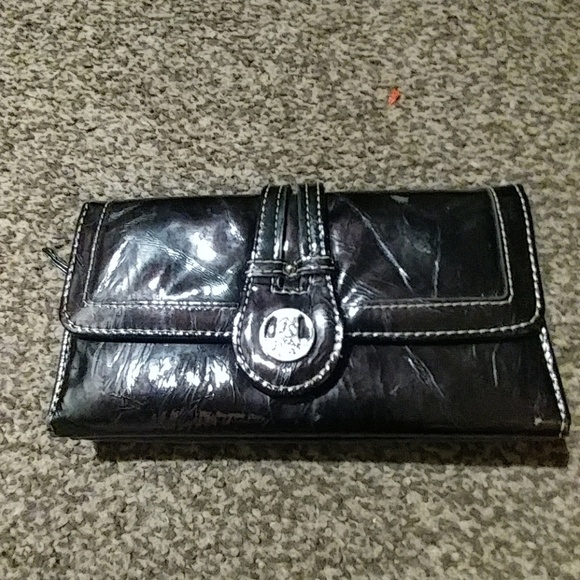 Black Brownish Red color women's wallet - Picture 3 of 6