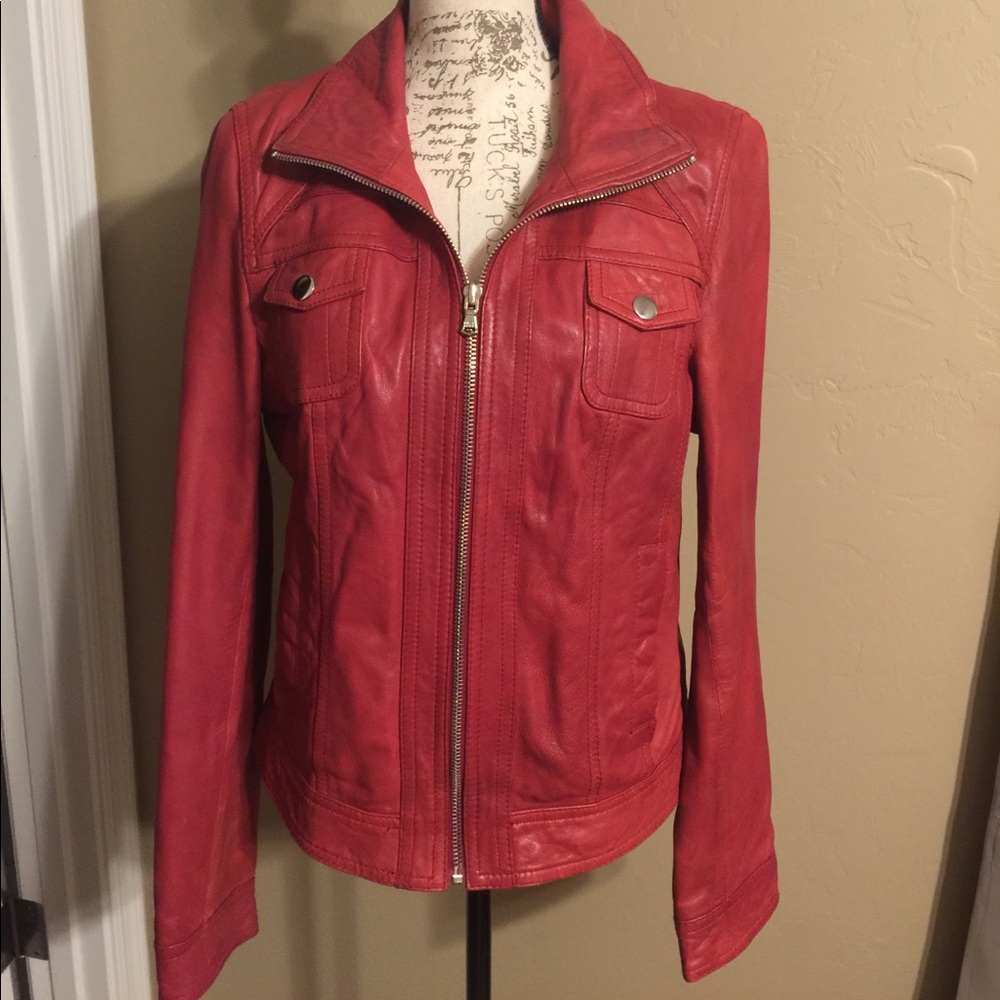 Red Leather Jacket!