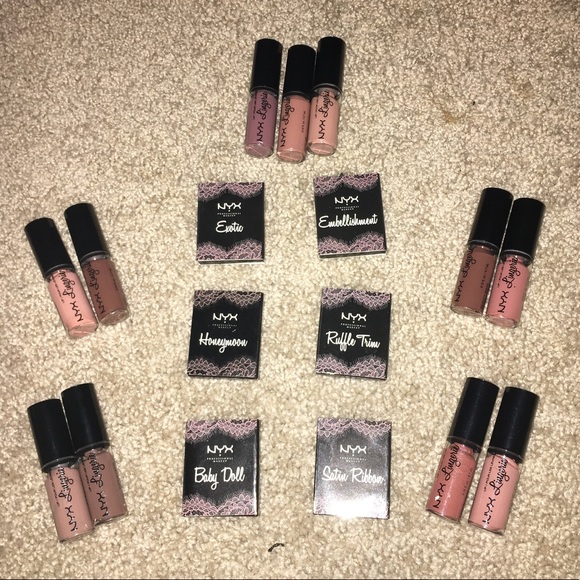NYX lipsticks and eyeshadows (11 lipsticks 9 eye) - Picture 2 of 6