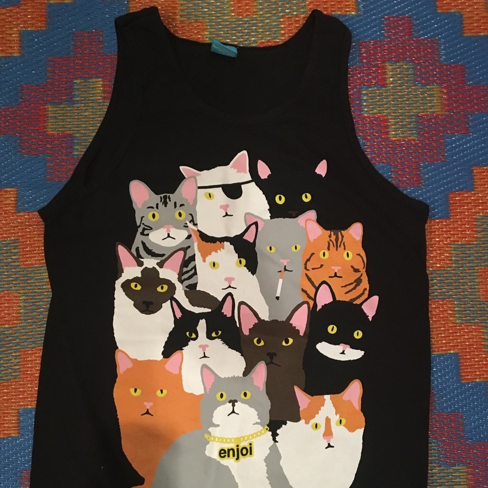 Fun cat tank top