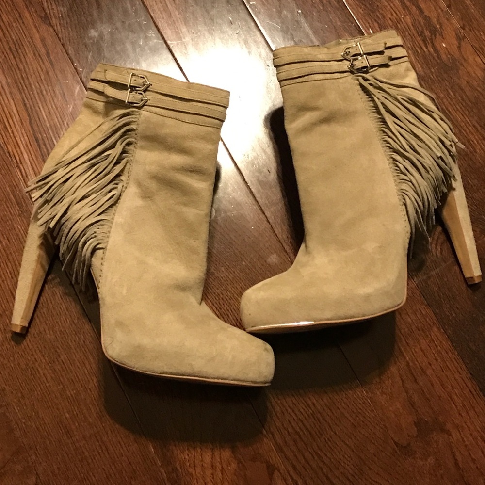 Sam Edelman suede fringed ankle boots !!!