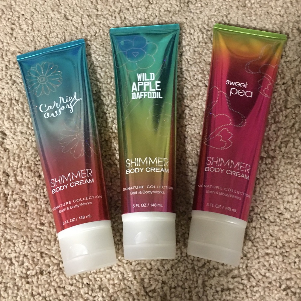 Bath and Body Works shimmer body lotion
