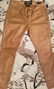 Lucky brand gold sofia skinny ankle jeans