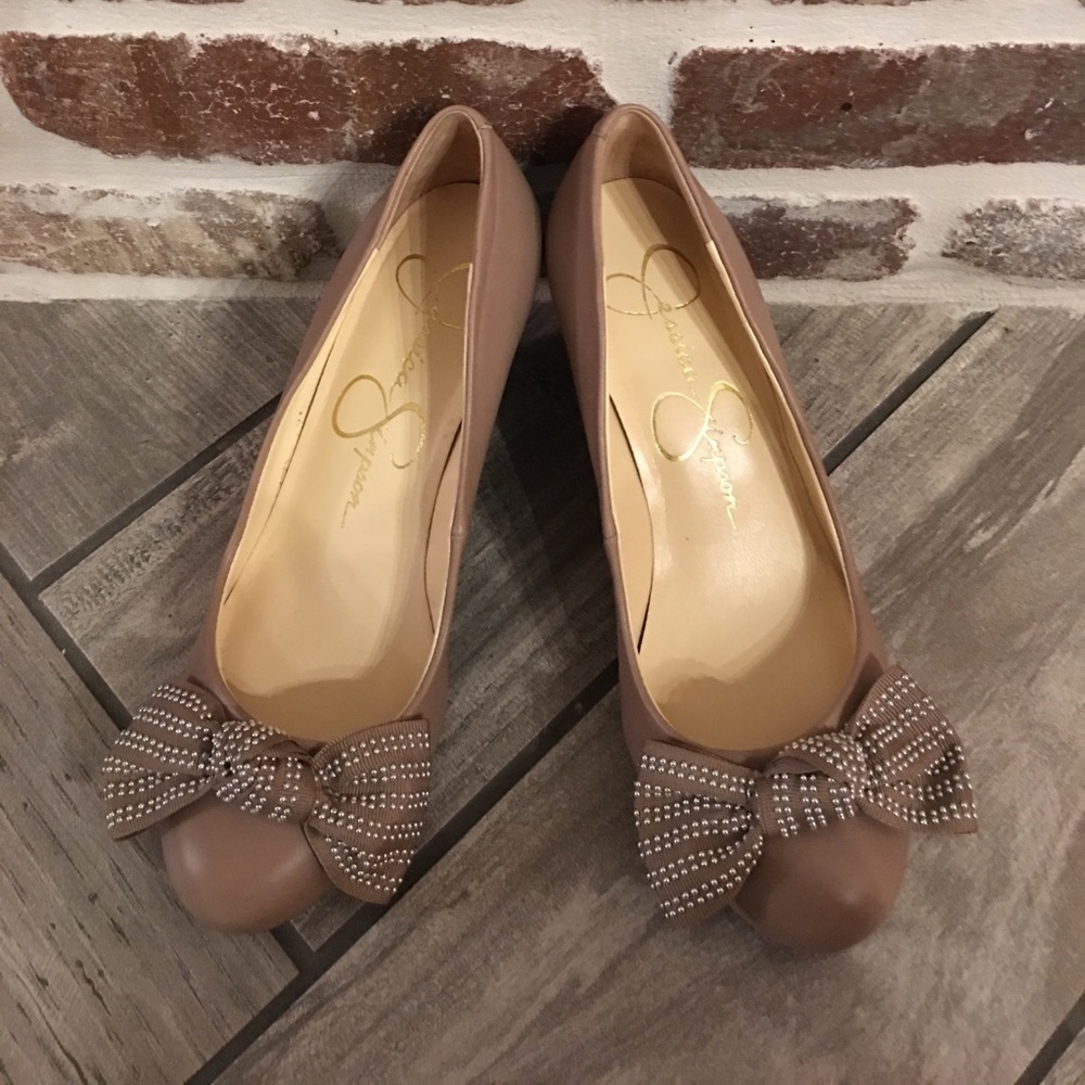 NWOB Jessica Simpson Bow Wedge Pump