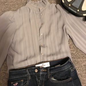 Gray blouse