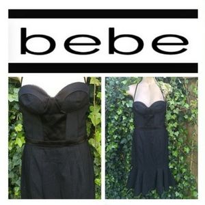bebe | Pinstripe Dress | XS