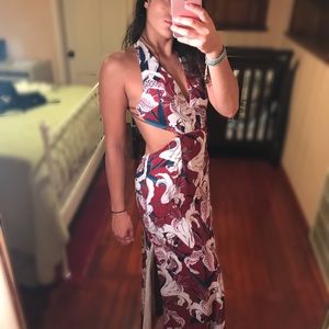 Fame & Partners Dresses - FAME & PARTNERS RED FLORAL MAXI DRESS Fame & Partners Dresses - FAME & PARTNERS RED FLORAL MAXI DRESS