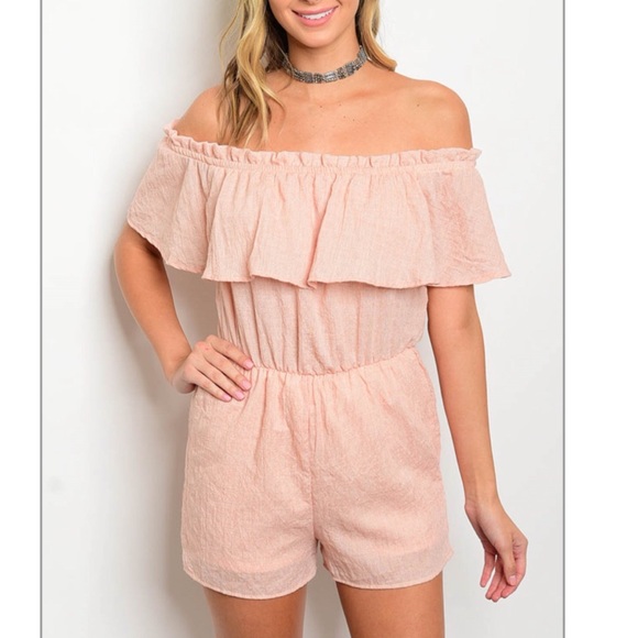 Peach Ruffle romper! - Picture 7 of 7