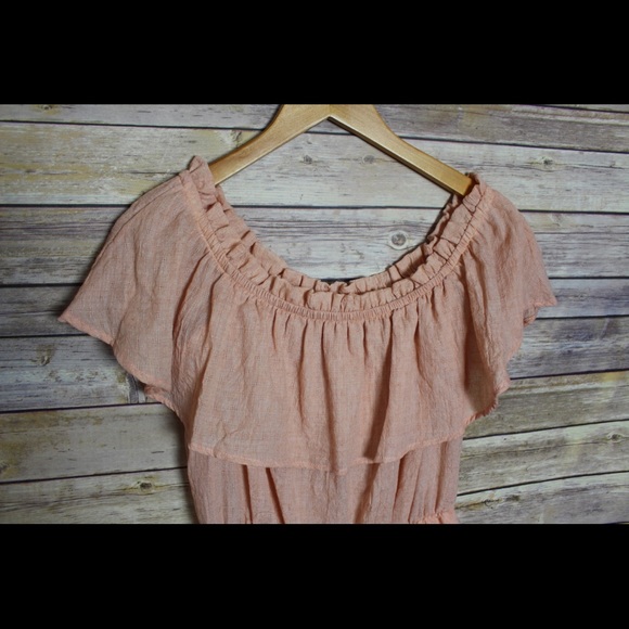Peach Ruffle romper! - Picture 5 of 7