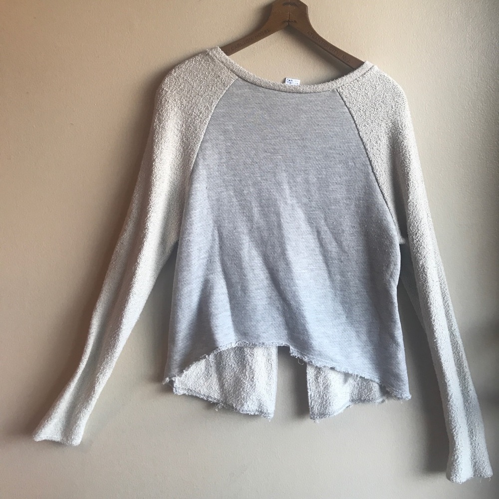 Mara Hoffman Grey Flyaway Sweater