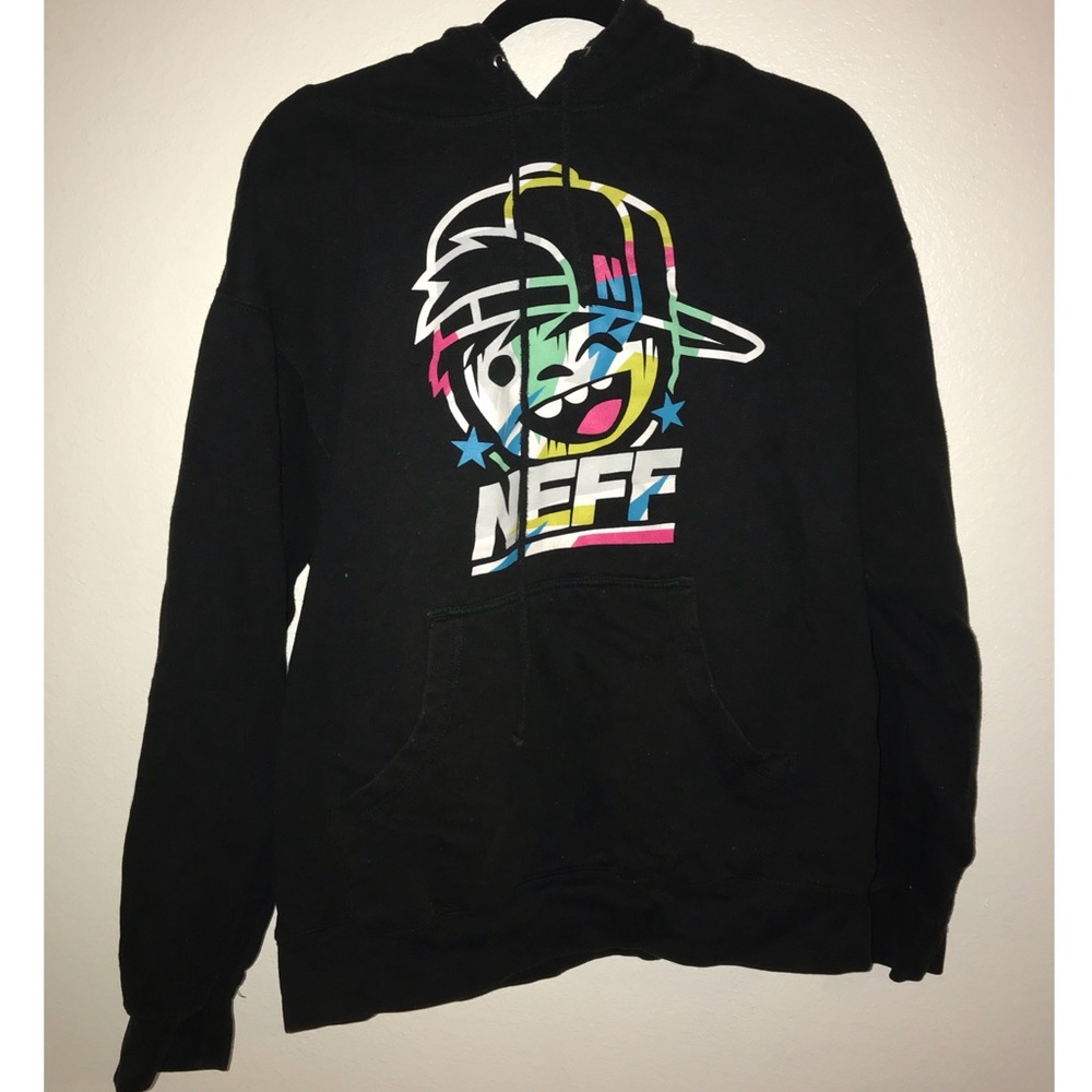 A Neff pull-over hoodie. Kangaroo pocket