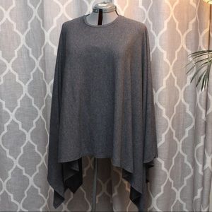 Heather grey poncho