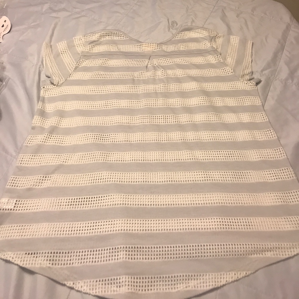 Converse One Star Stripe gray Vented Tee Shirt XL - Picture 6 of 6