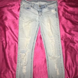 Ripped Hollister Jeans