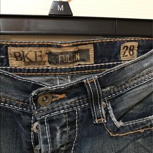 Medium blue BKE jeans distressed