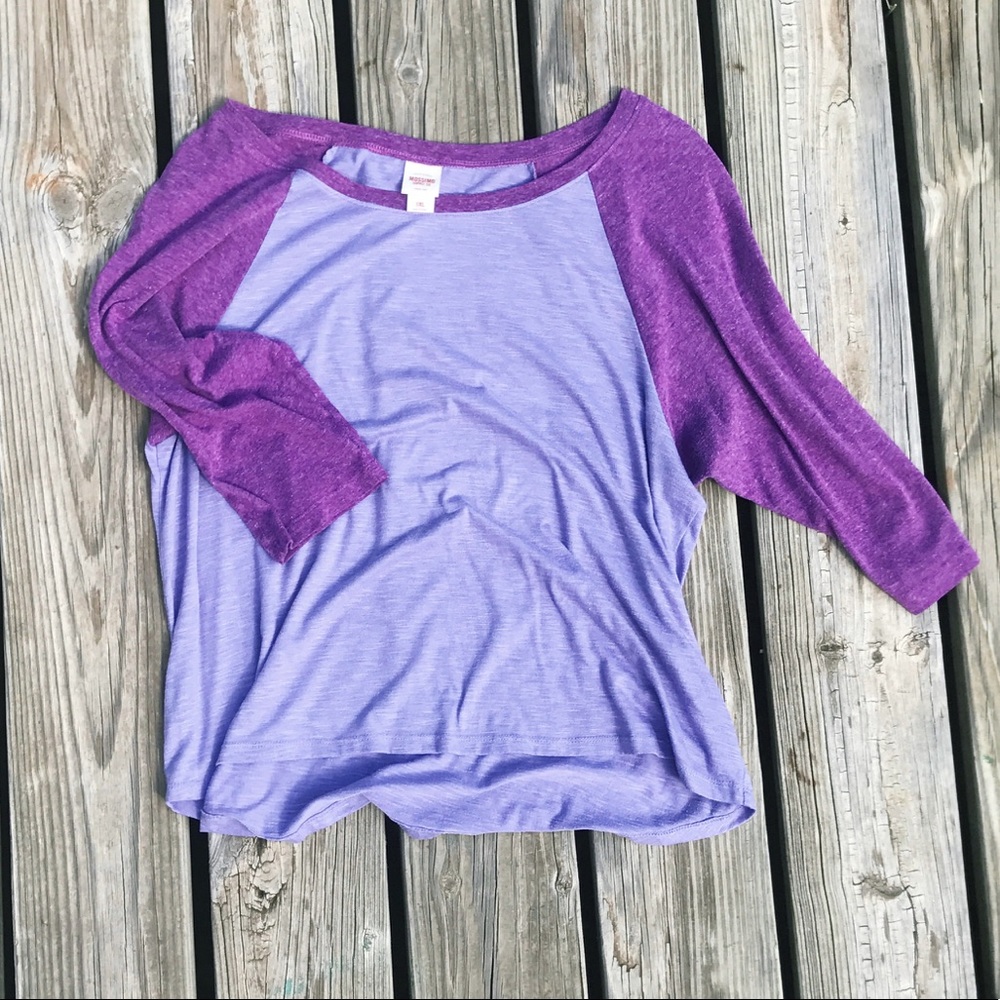 Purple & Lavender Mossimo Baseball Tee