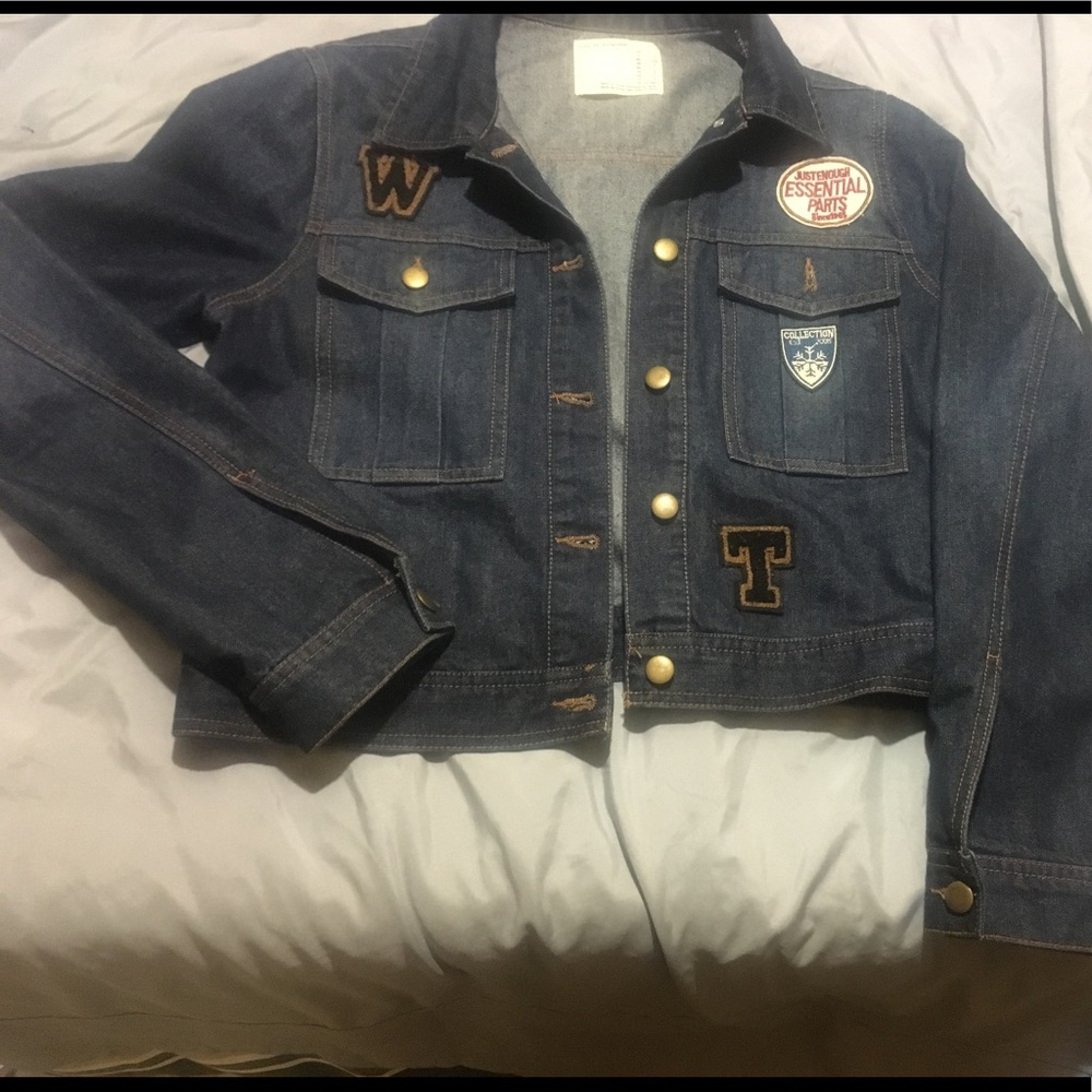 Patched Denim Jacket