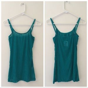Teal Lace Tank Top