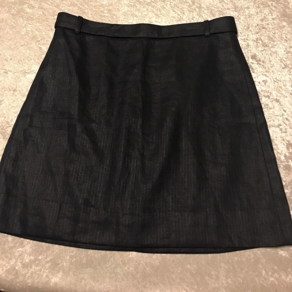 J Crew linen skirt w belt