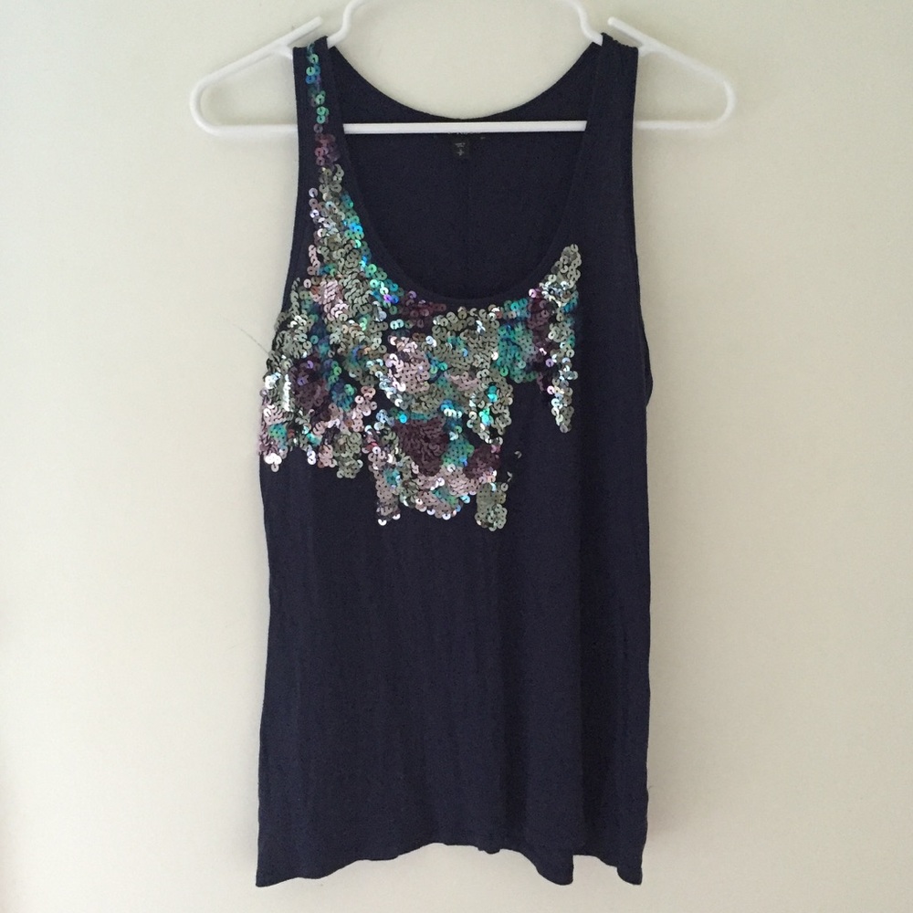 Sequin Racerback Tank Top