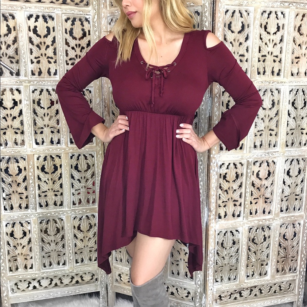 NEW Burgundy Dress/Shirt
