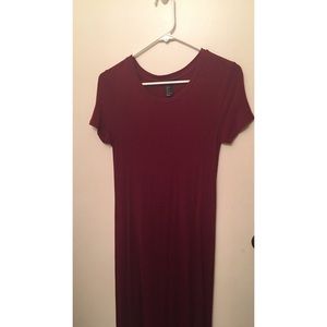 Deep Red Maxi Dress