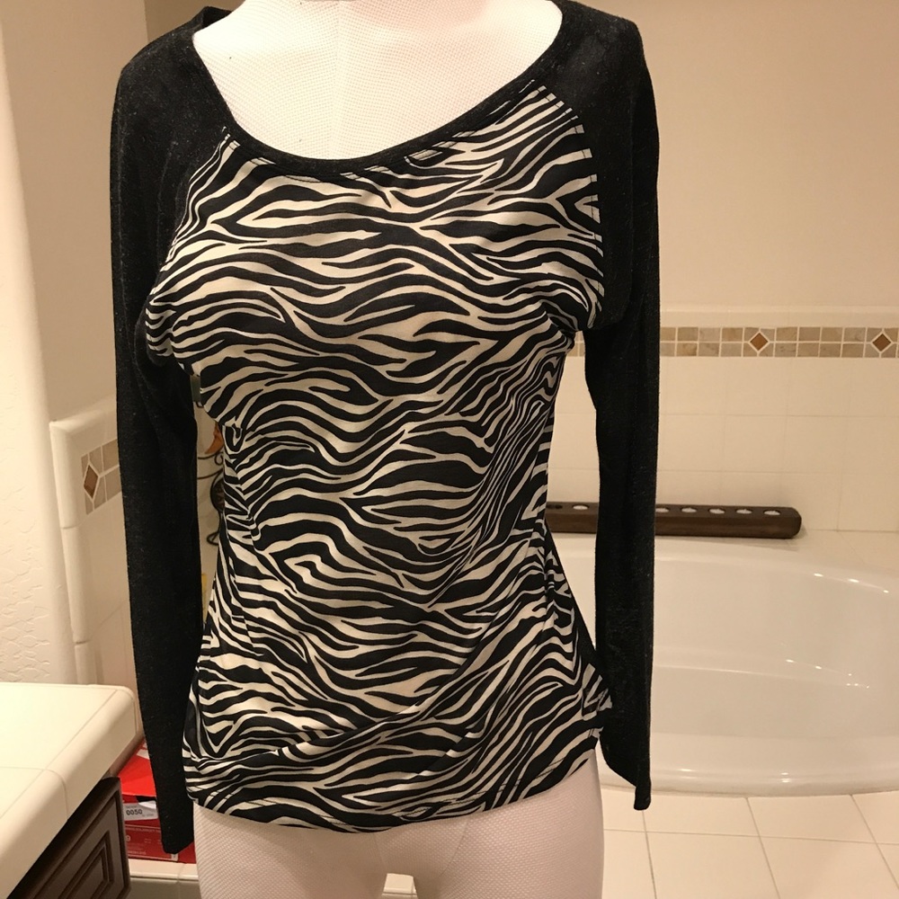 Zebra print top, light material