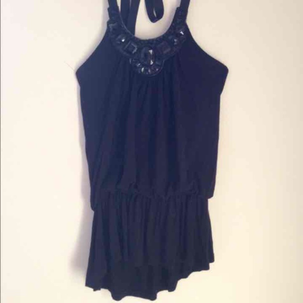 Black Halter Top