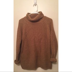 Over-sized chunky knit sweater