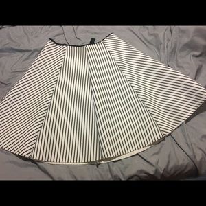 Stripped A-Line skirt.