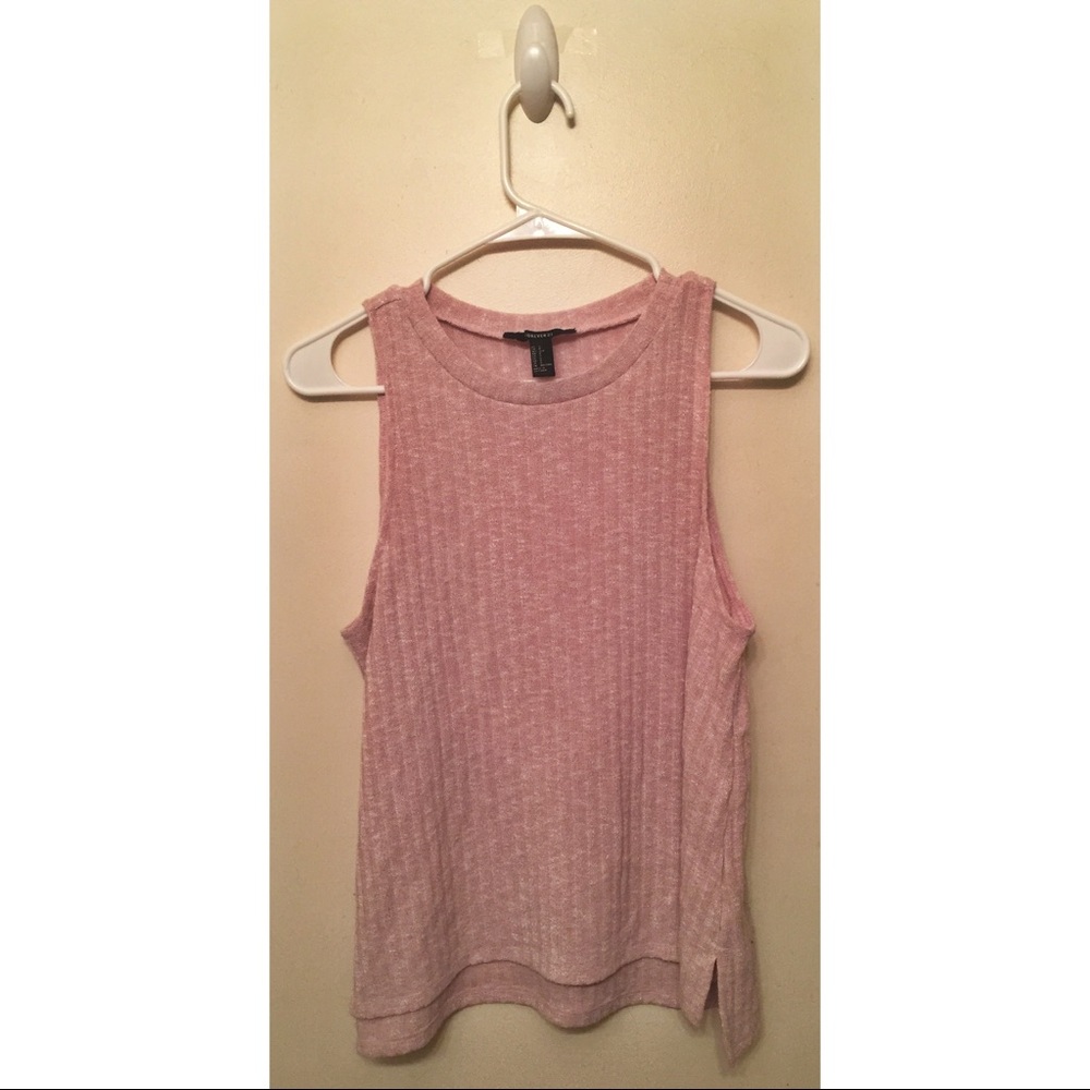 Light Pink Knitted Muscle Tank