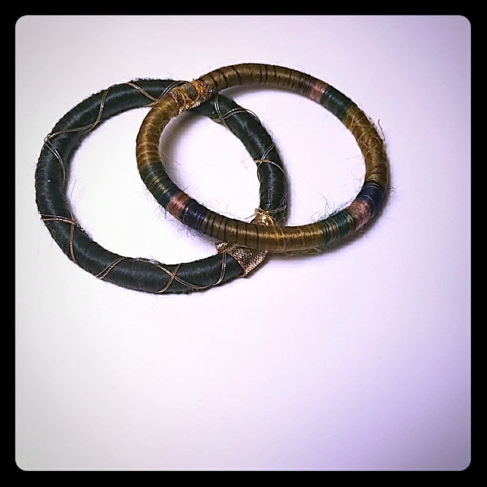 Handmade thread bangles from India