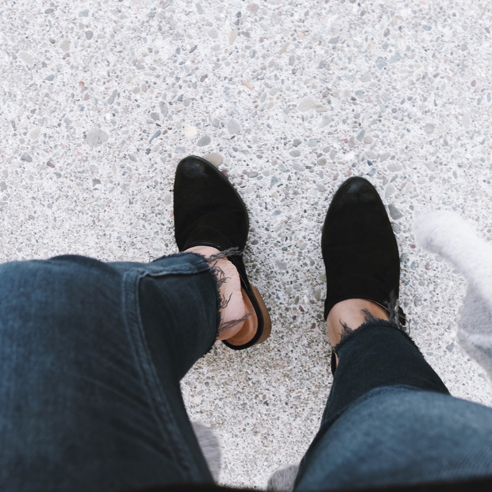Black suede mules - Picture 2 of 5