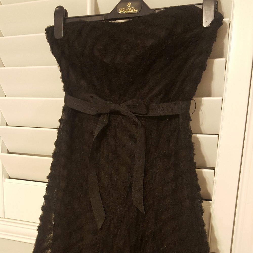 Strapless cocktail dress with Toole