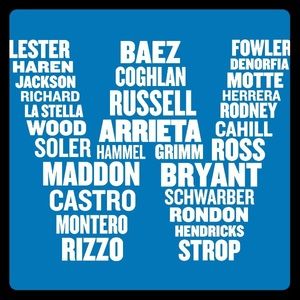 The 2016 W FLAG WITH THEIR NAMES ON IT IN THE W!