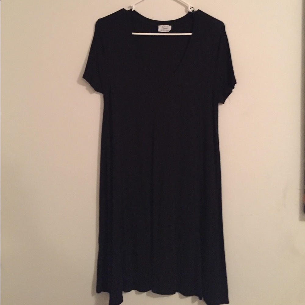 Black organic dress