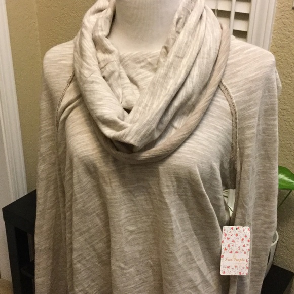  FP Long Sleeve Cocoon Cowl Neck Shirt - Picture 3 of 6