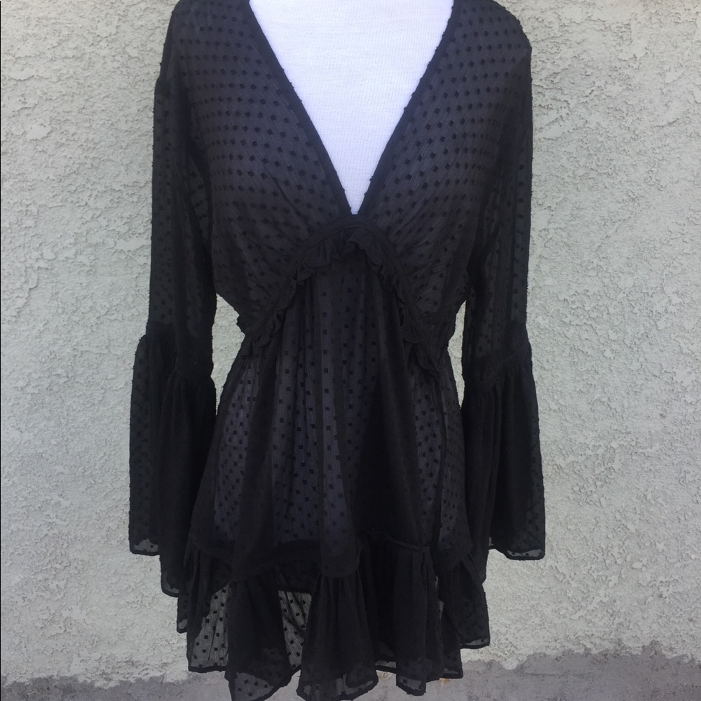 Free people sheer moment tie back L