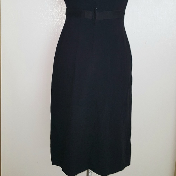 Sleeveless Formal Black Dress Bow-tie Waist - Picture 4 of 5