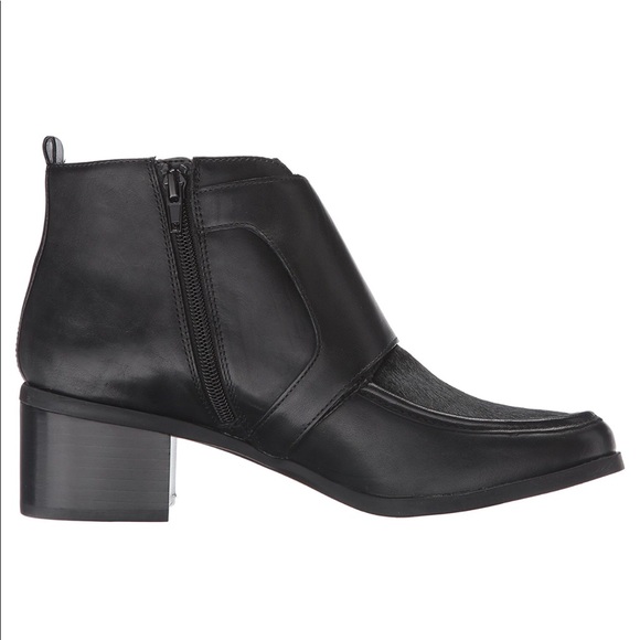 Black Monk Strap Leather Ankle Boots - Picture 4 of 6