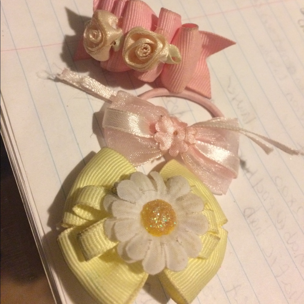 Vintage 90’s baby bows trio, Riot Grrl