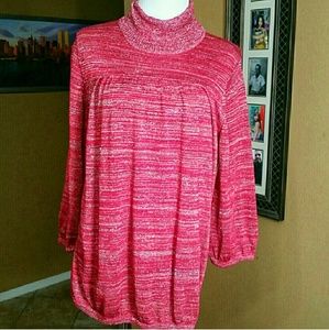 Red Sparkly Turtleneck Perfect for the Holidays