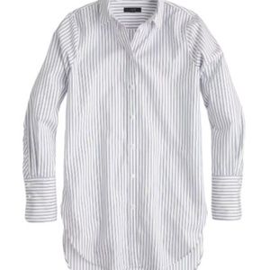 J.Crew Petite Endless Shirt in Blue Stripe Sz 0/2