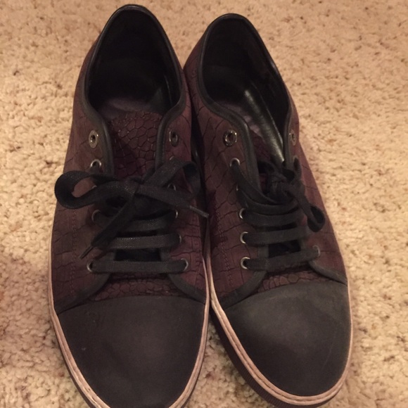 lanvin crocodile leather low sneaker - Picture 4 of 4