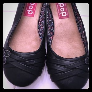 Pop Nelly Double-Buckle Ballet Flats in Wide Width